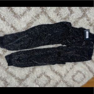 Black Shimmering joggers BRAND NEW